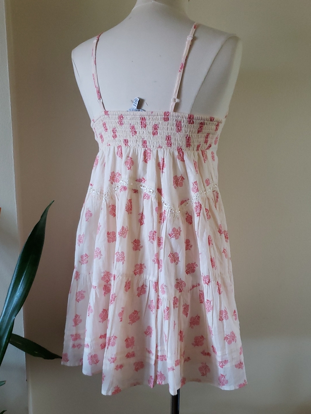 Patrons Of Peace NWT Bohemian Cotton Mini Tiered Dress - M - Picture 15 of 15
